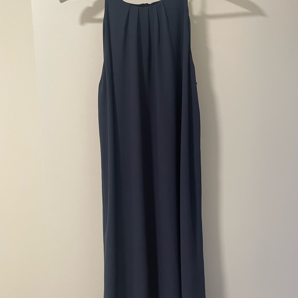 Elegant blue Sleeveless Dress